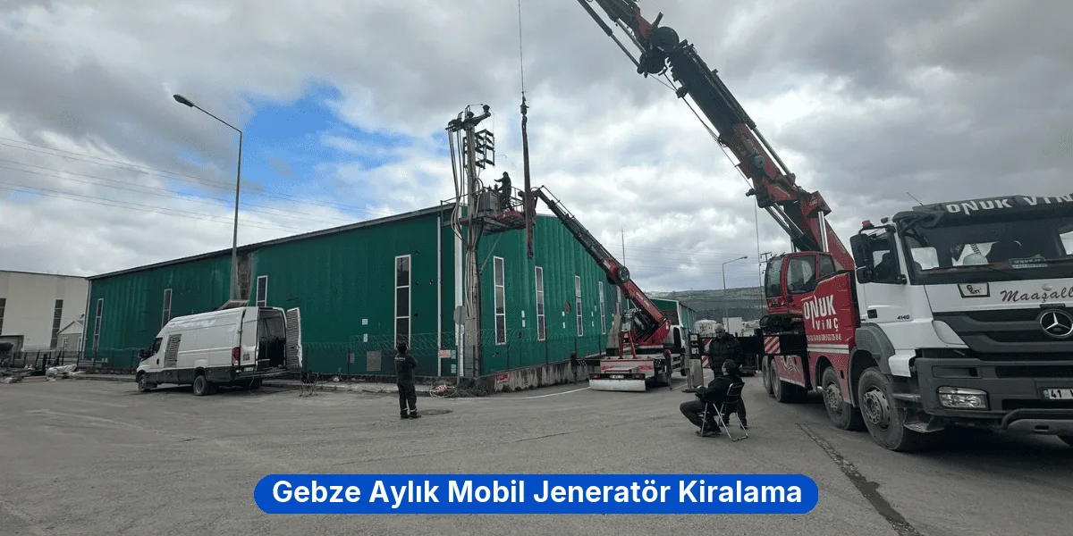 Gebze Aylık Mobil Jeneratör Kiralama
