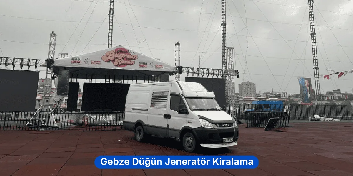 Gebze Düğün Jeneratör Kiralama